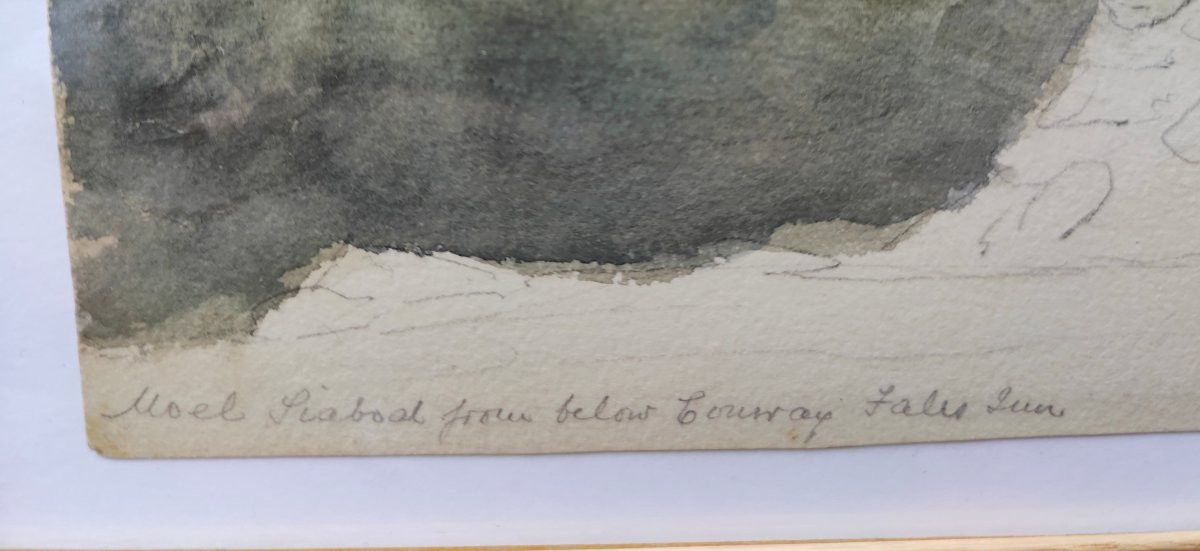 CONWY GALLES - 1850 AQUARELLE-photo-1