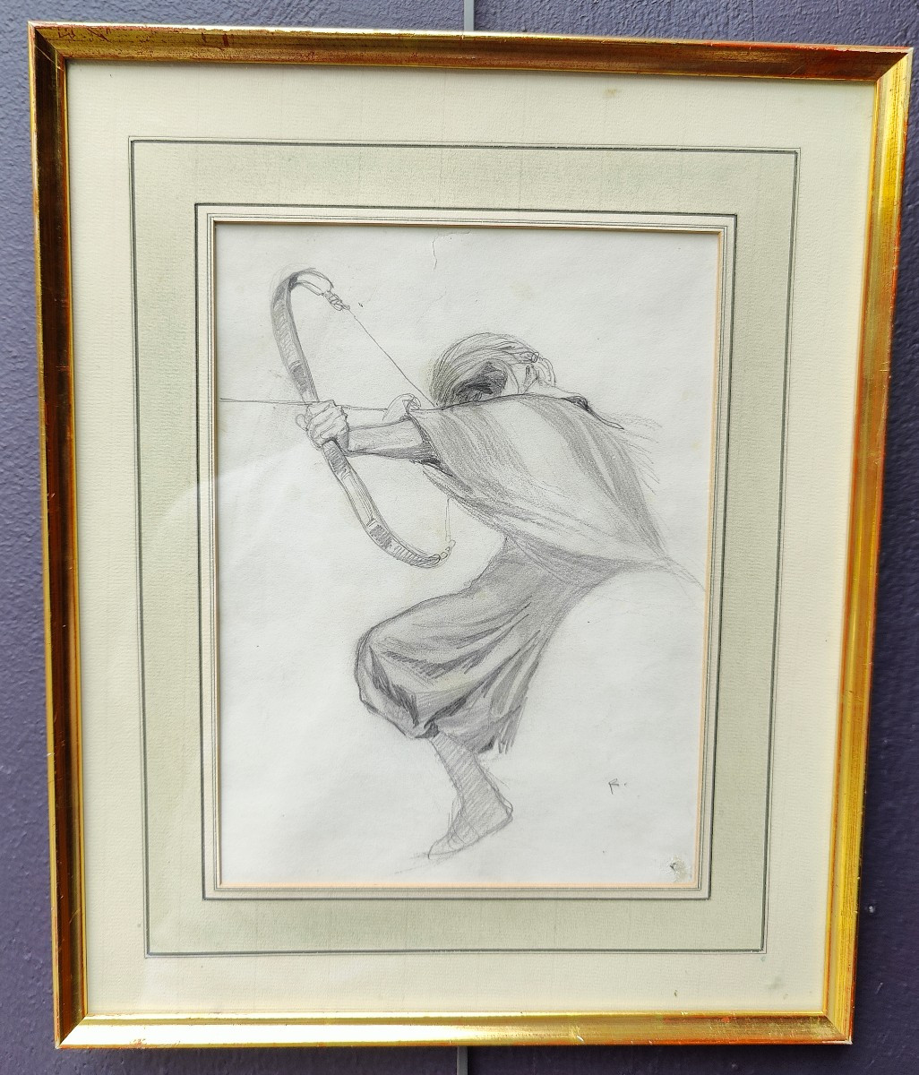 Raffet Drawing - Oriental Bowman-photo-2