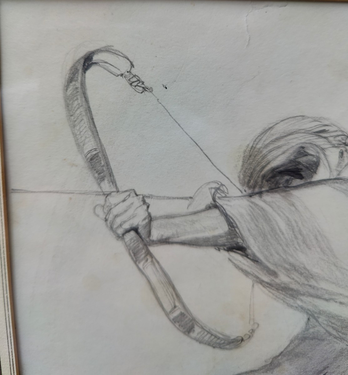 Raffet Drawing - Oriental Bowman-photo-4