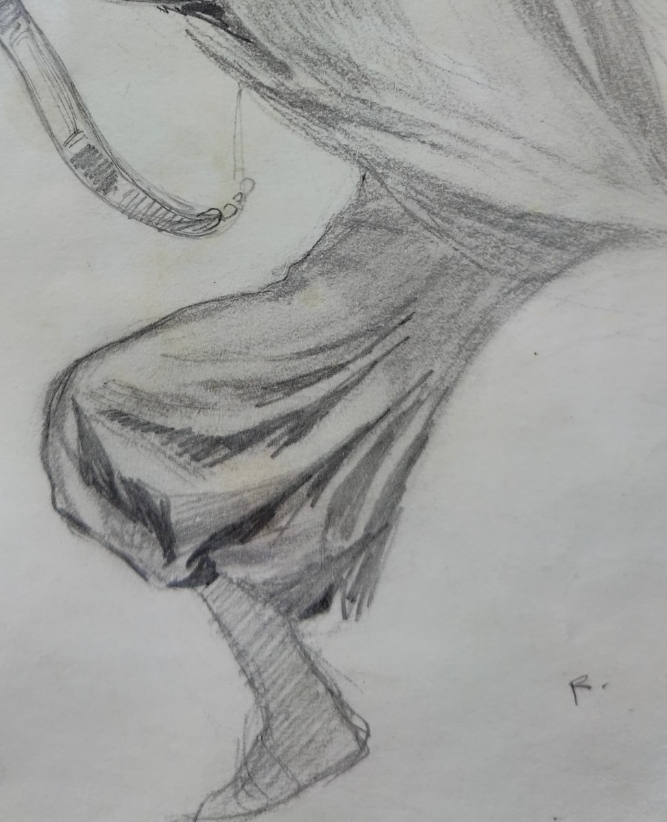 Raffet Drawing - Oriental Bowman-photo-1
