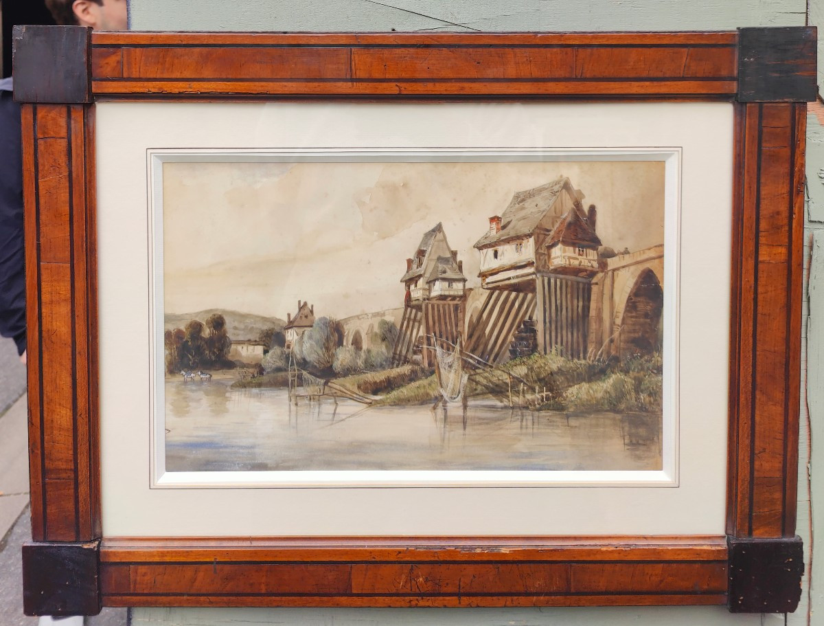 Pont-del-l'arche 1830 - Watercolor