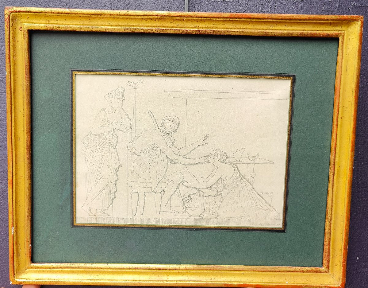J.b Roman 1821 - Drawing Rome-photo-2