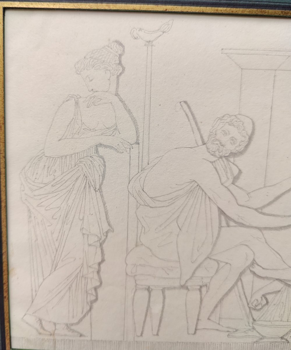 J.b Roman 1821 - Drawing Rome-photo-3