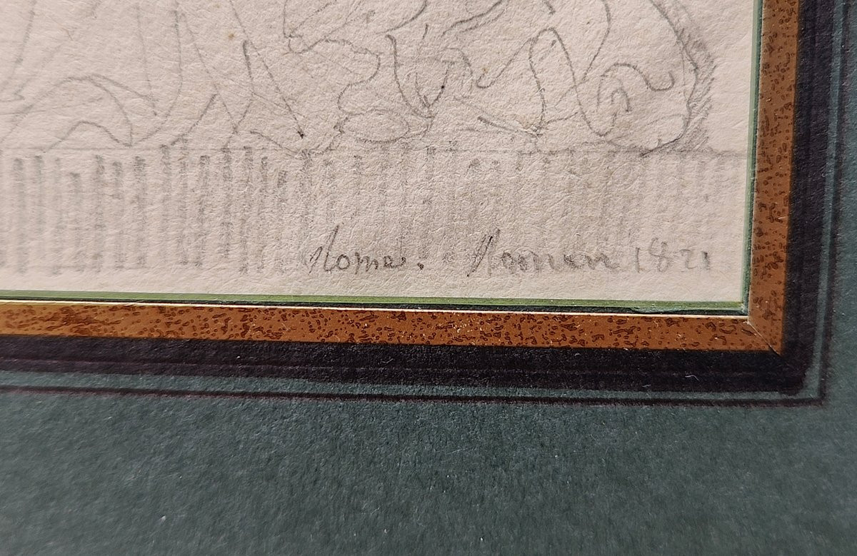 J.b Roman 1821 - Drawing Rome-photo-1
