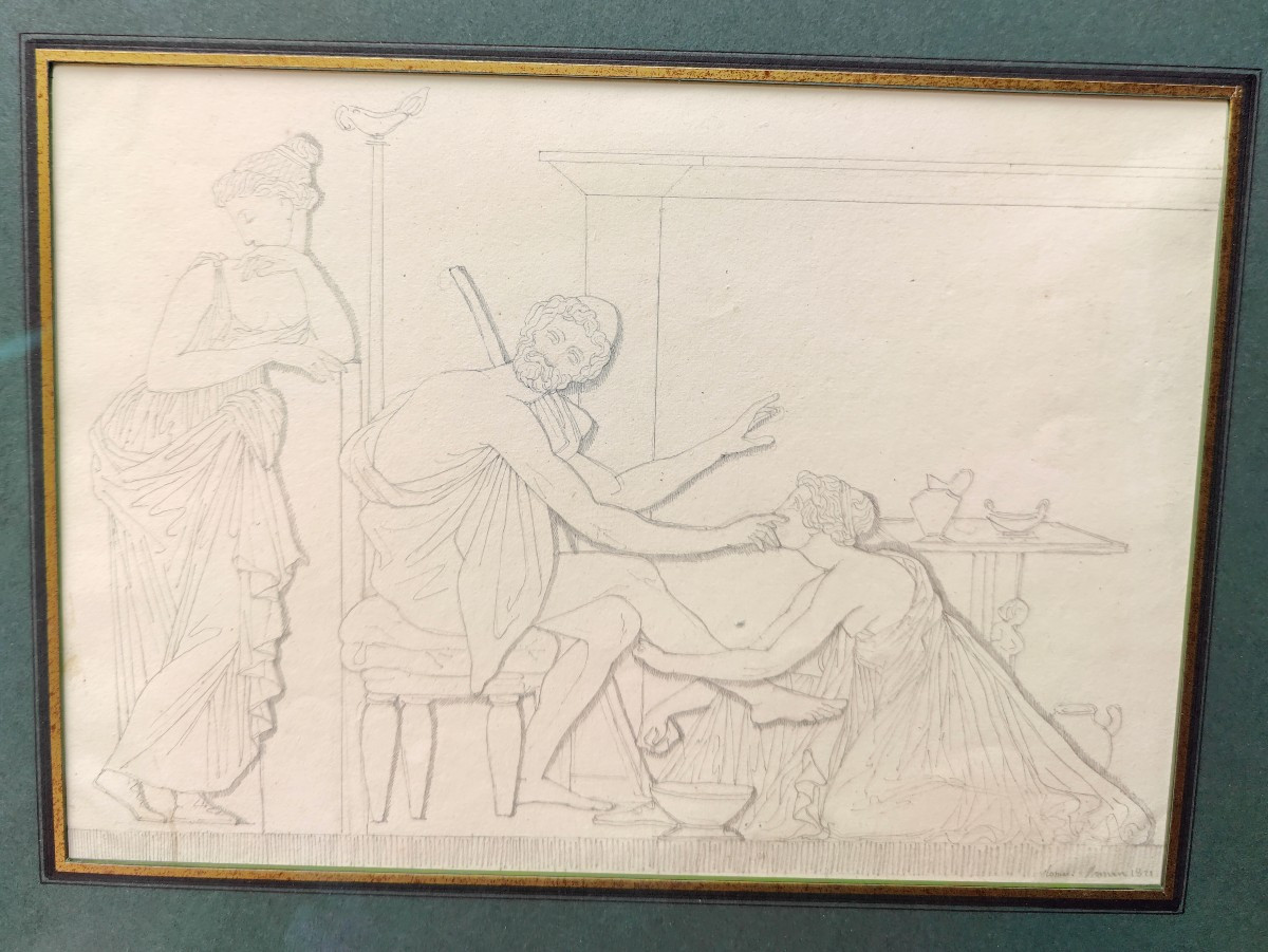 J.b Roman 1821 - Drawing Rome