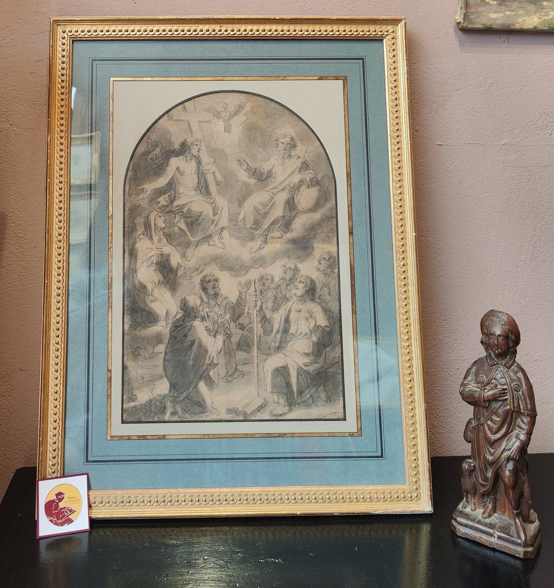 F. VERDIER 17EME - GRAND DESSIN TRINITÉ -photo-3