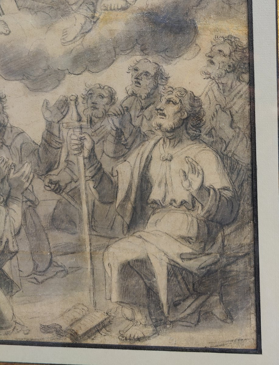 F. VERDIER 17EME - GRAND DESSIN TRINITÉ -photo-4