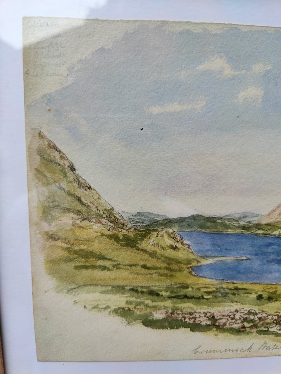 Crummock Water - 1850 Watercolor-photo-2