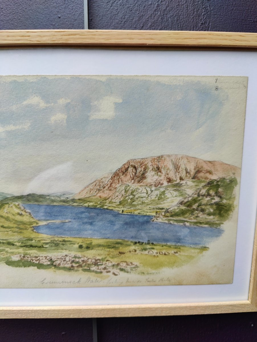 Crummock Water - 1850 Watercolor-photo-3