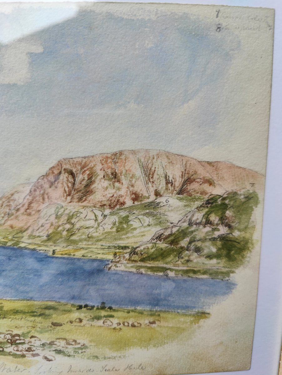 Crummock Water - 1850 Watercolor-photo-4