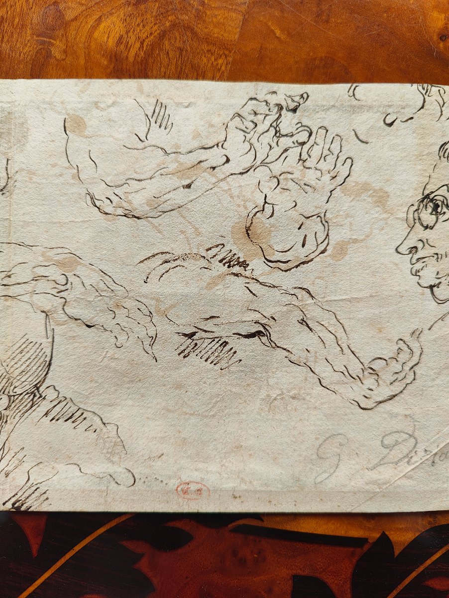 GHEZZI 18EME - RECTO-VERSO CARICATURES -photo-3