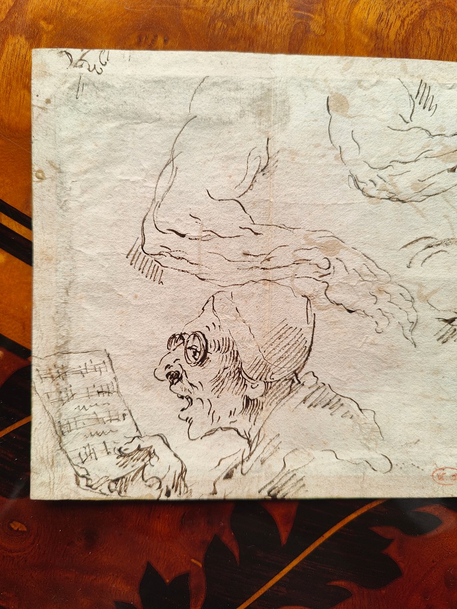 GHEZZI 18EME - RECTO-VERSO CARICATURES -photo-4