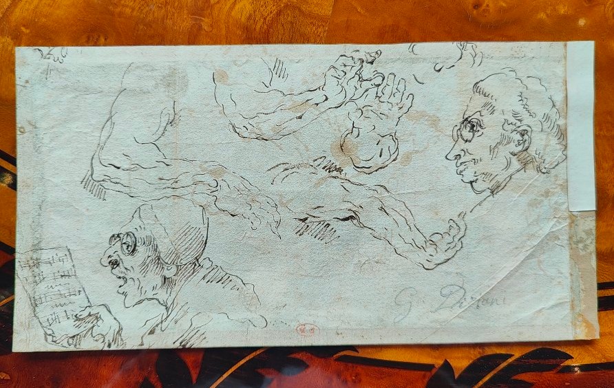 GHEZZI 18EME - RECTO-VERSO CARICATURES 