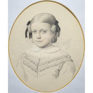 Jean-léon Gérôme - Portrait Of A Young Girl