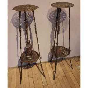 Pair Of Sellettes - Sweden 1900