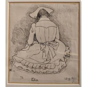 BENGT HEDBERG - PORTRAIT SOEUR ELIN