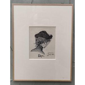 BENGT HEDBERG - PORTRAIT FEMME ELNA