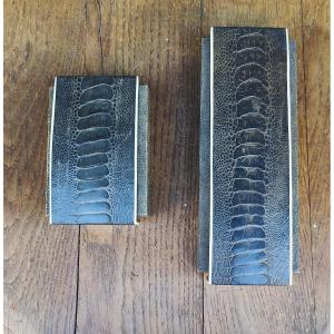 R&Y AUGOUSTI - DEUX BOITES GALUCHAT