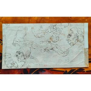 GHEZZI 18EME - RECTO-VERSO CARICATURES