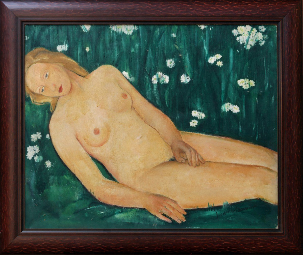 Frédéric Bouvier - Oil On Canvas, Nude