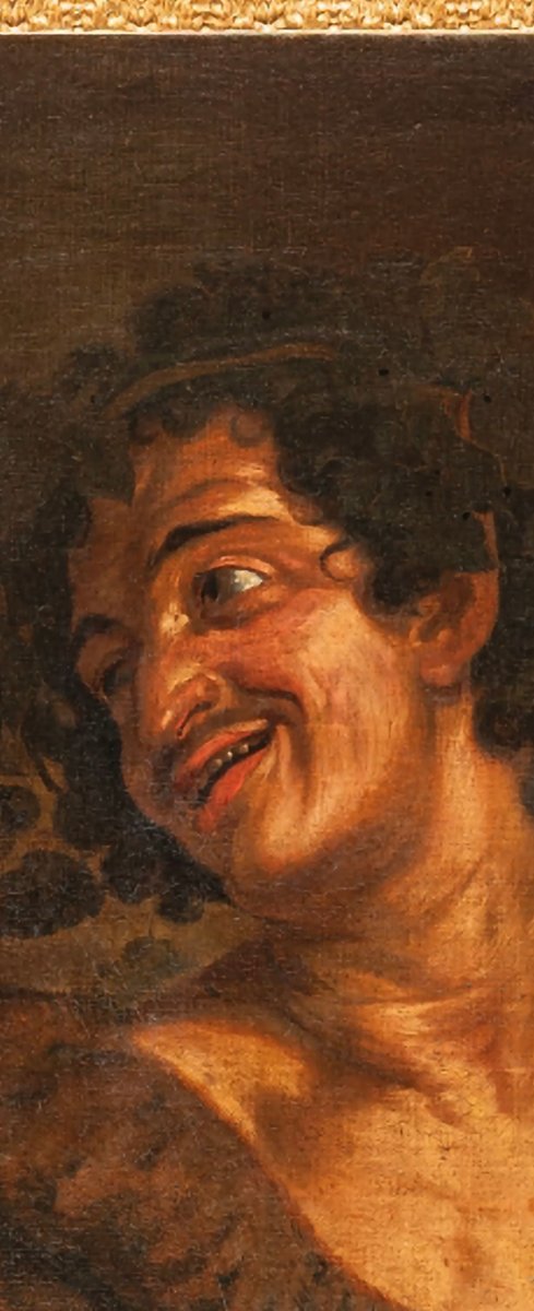 Oil On Canvas, *the Pied Piper*, 75 X 61 Cm, Flemish School, Late 17th Century, In Good Condition-photo-2