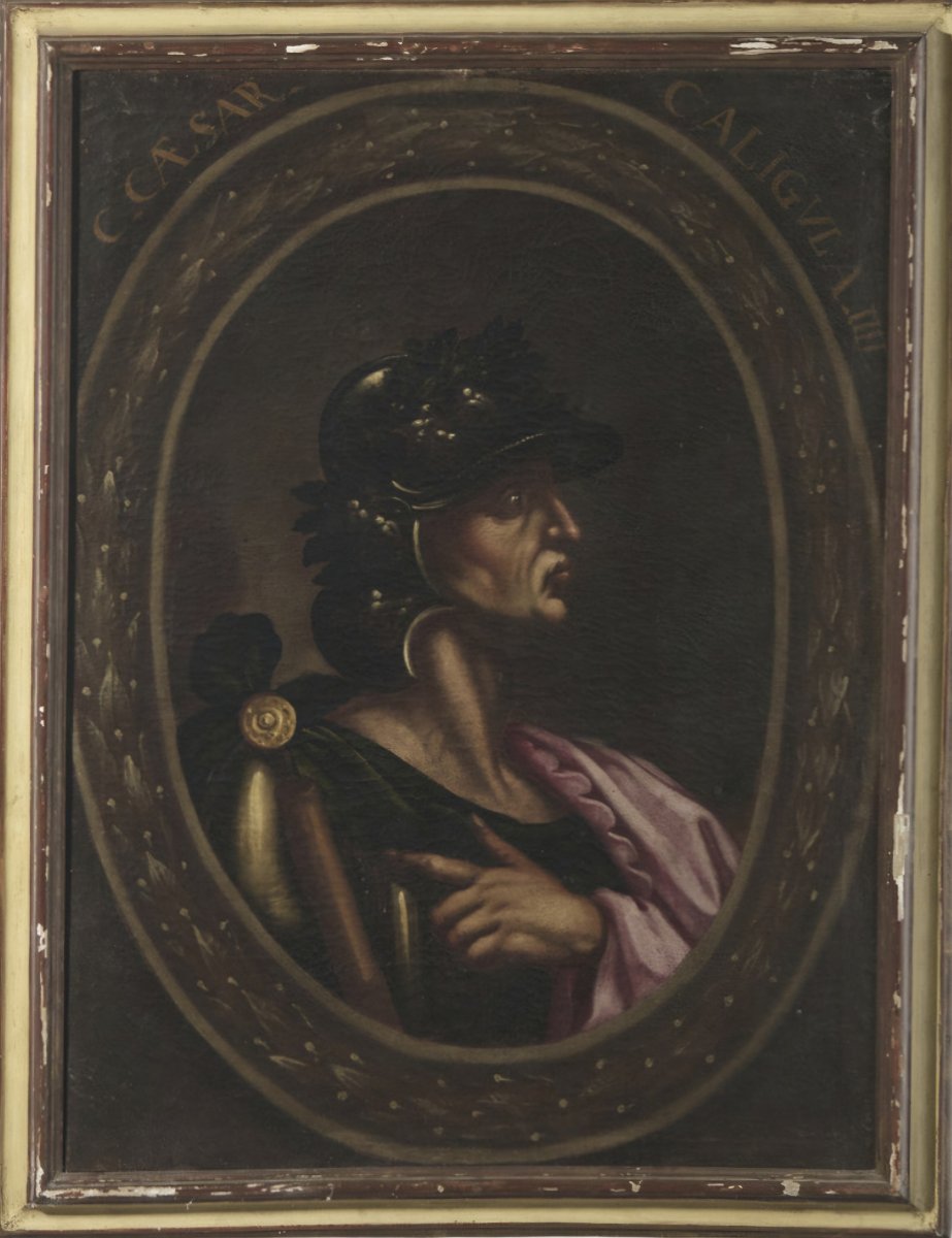 Oil On Canvas, Emperor Roman , 18 Th Century 97 X 72 Cm