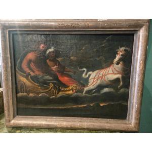 Oil On Canvas, 48 X 36 Cm, Apollo And Phaeton, 18th Century, In Good Condition 