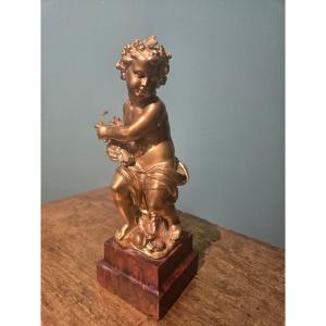 Bronze Putto , H 20 Cm , XIX Century, Good Conditions And Quality