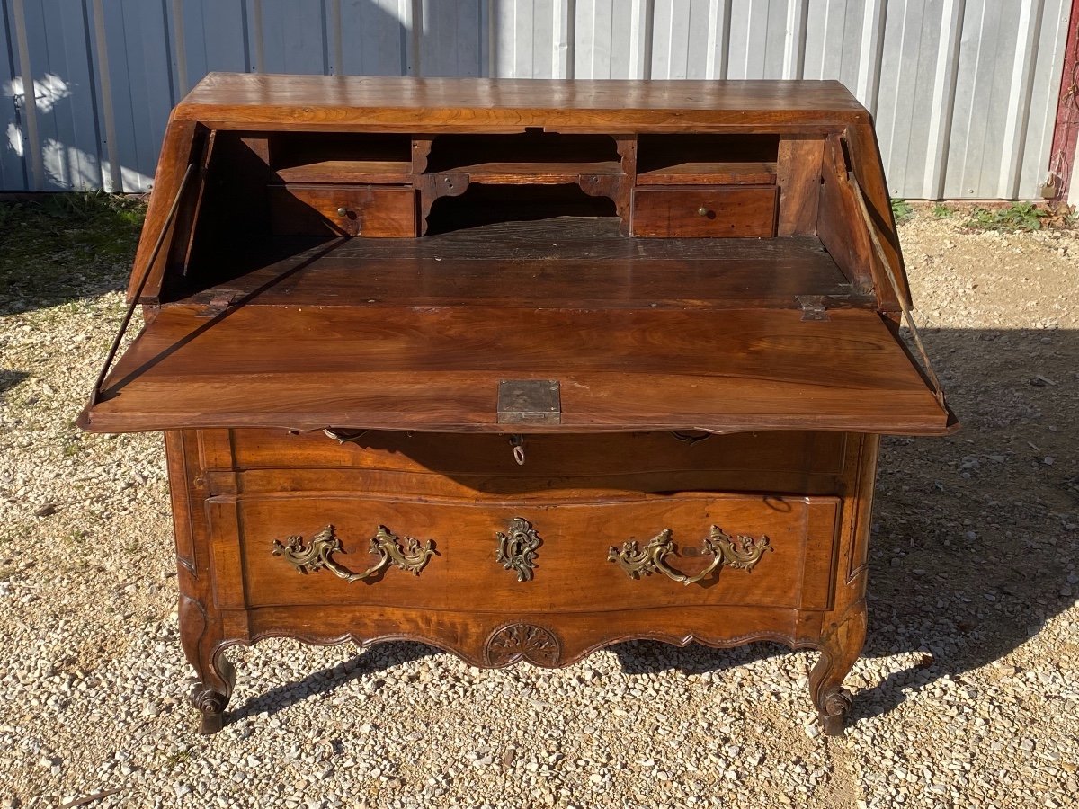 18th Century Scribanne Commode In Walnut-photo-3