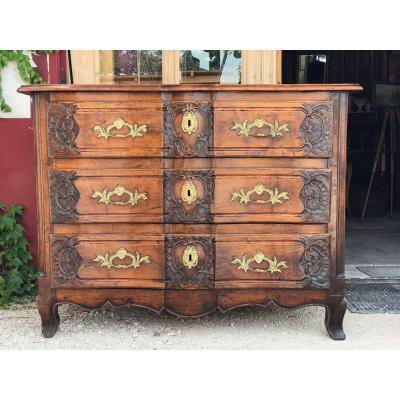 Grande Commode Lyonnaise En Noyer