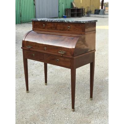 Small Mahogany Cylinder Desk Late Eighteenth