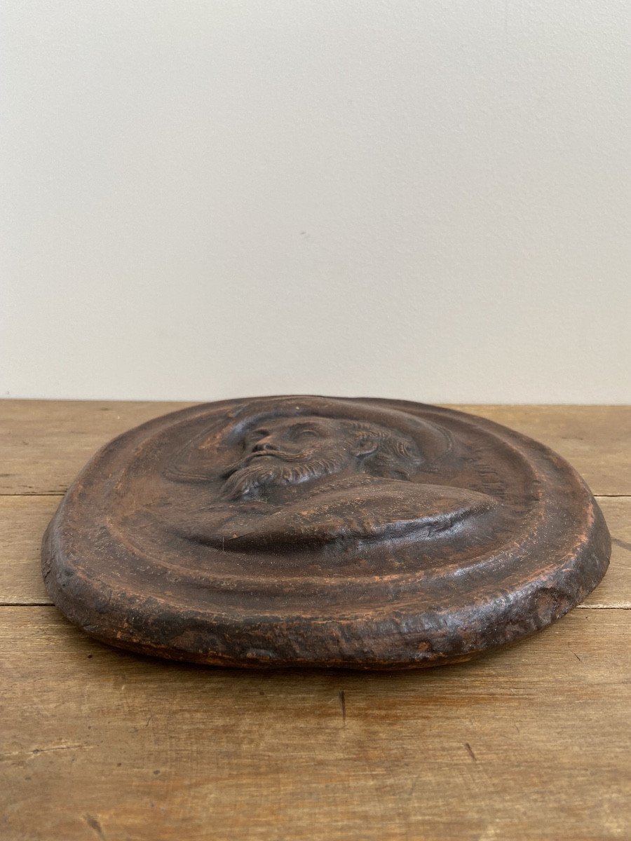 Terracotta Medallion With The Effigy Of Peter Paul Rubens-photo-3
