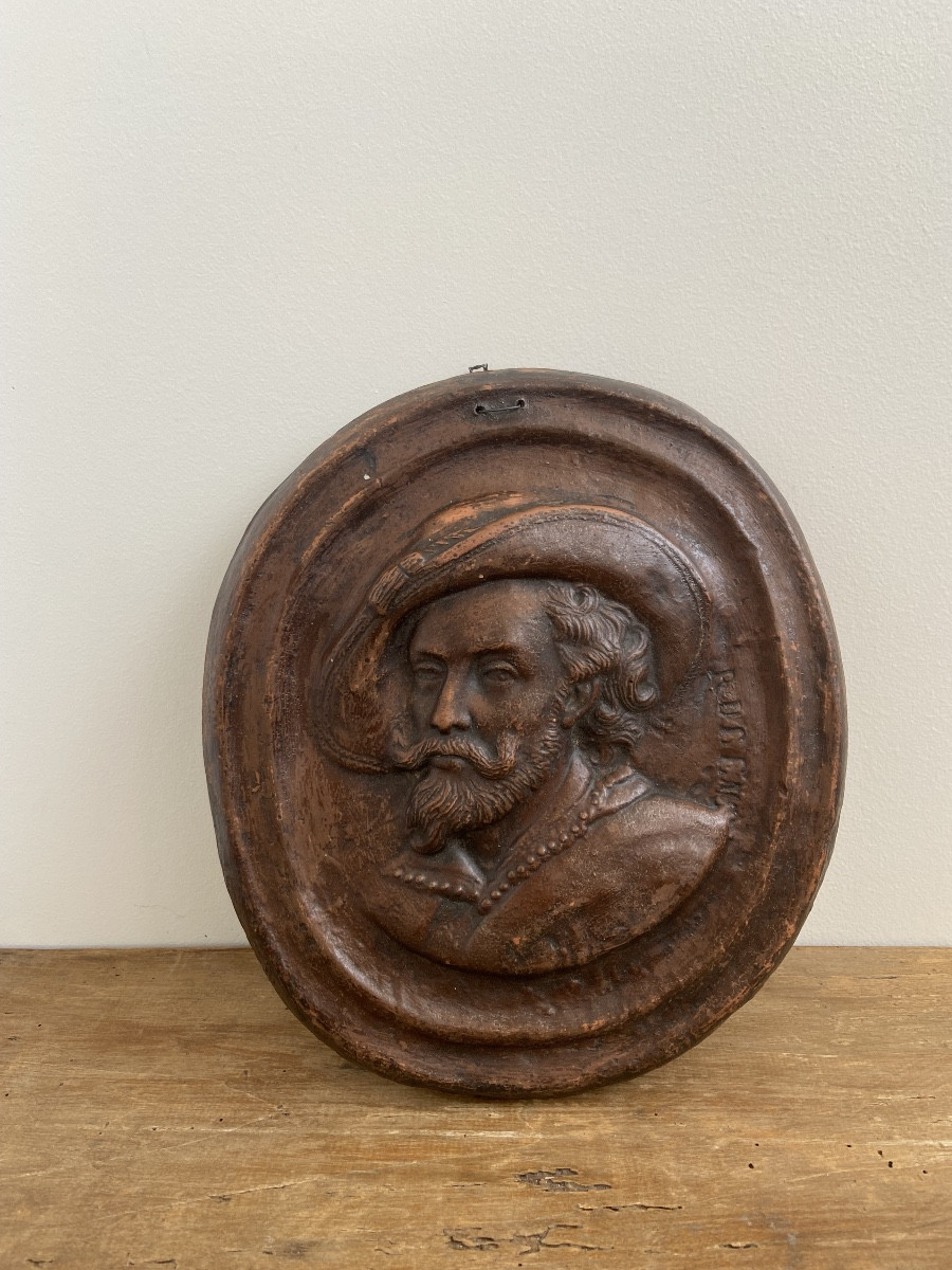 Terracotta Medallion With The Effigy Of Peter Paul Rubens