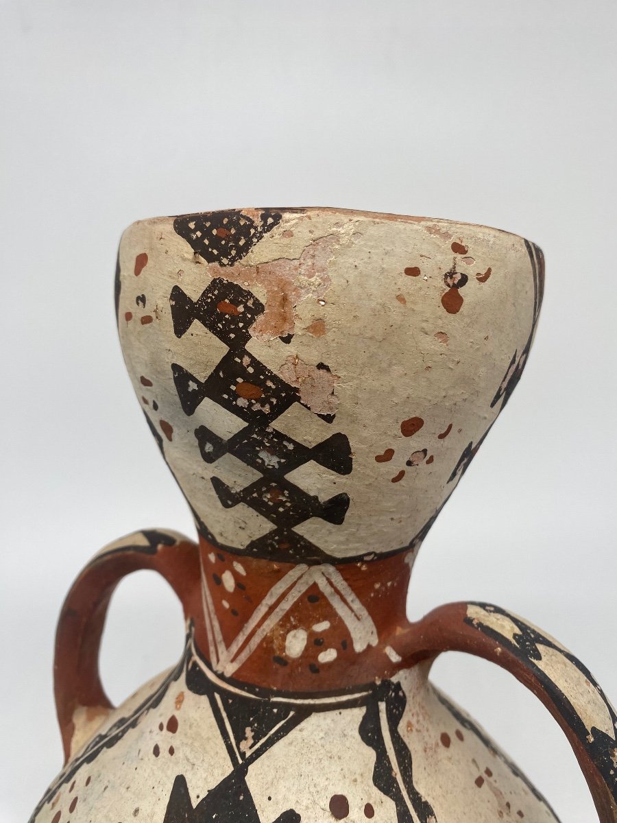 Poterie Ideqqi : Vase Double Anses Berbères-photo-2