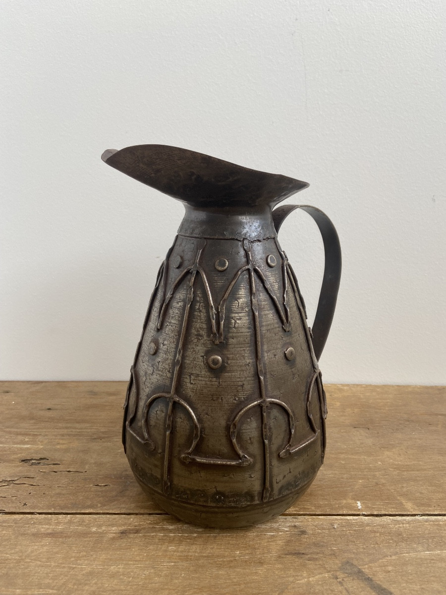 Arts And Crafts: Jug With Alpha And Omega Decor 1900-photo-2