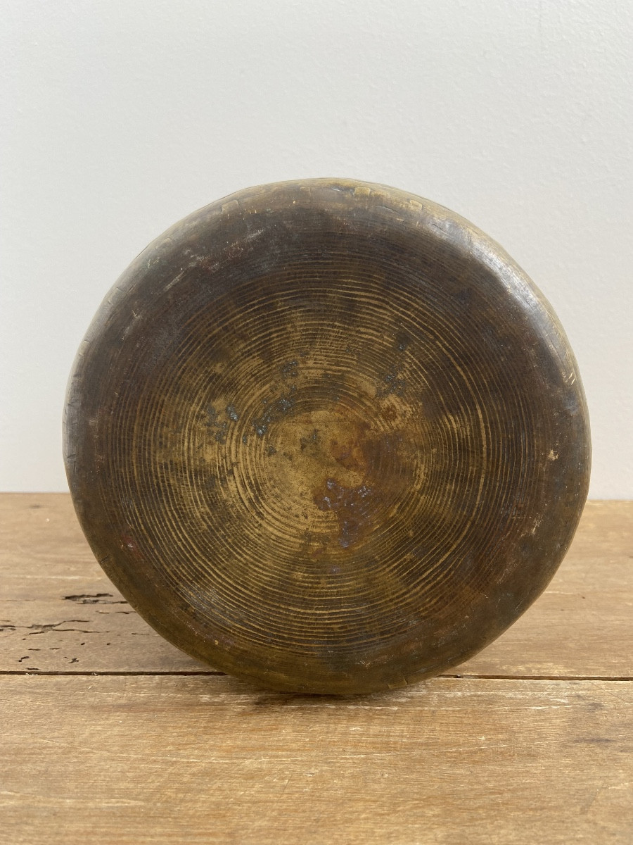 Dinanderie Néo Mamelouk, Petit Bassin Tas En Laiton, Égypte 19ème-photo-4