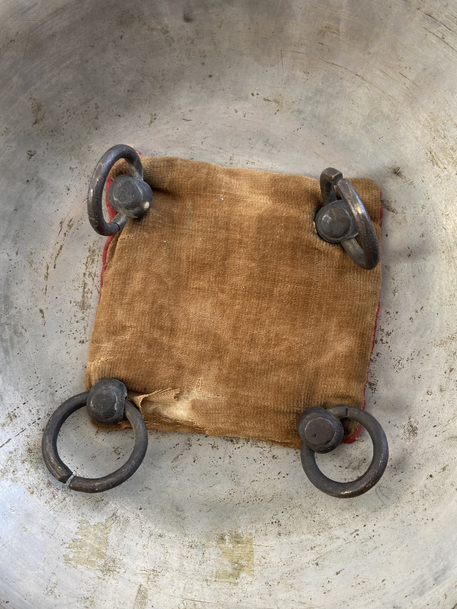 Persia Kadjar: Damascened Steel Rondache Shield, Fish Decor-photo-1