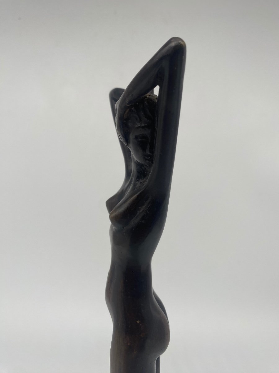 Sujet En Bronze, Femme Nue Par Guido Mariani (1950-2021)-photo-3