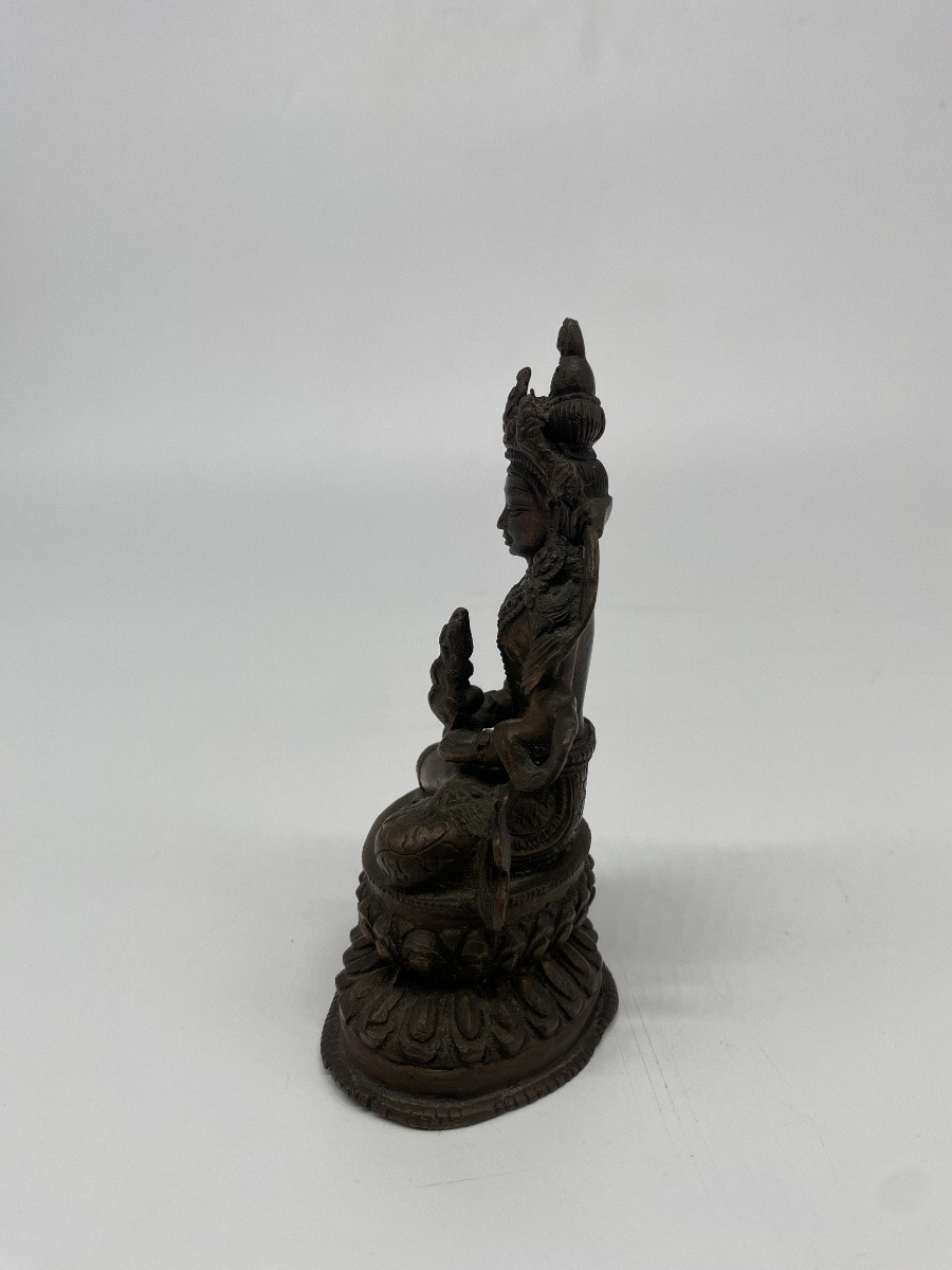 Art d’Asie: Bouddha Amitayus en bronze, Tibet-photo-4