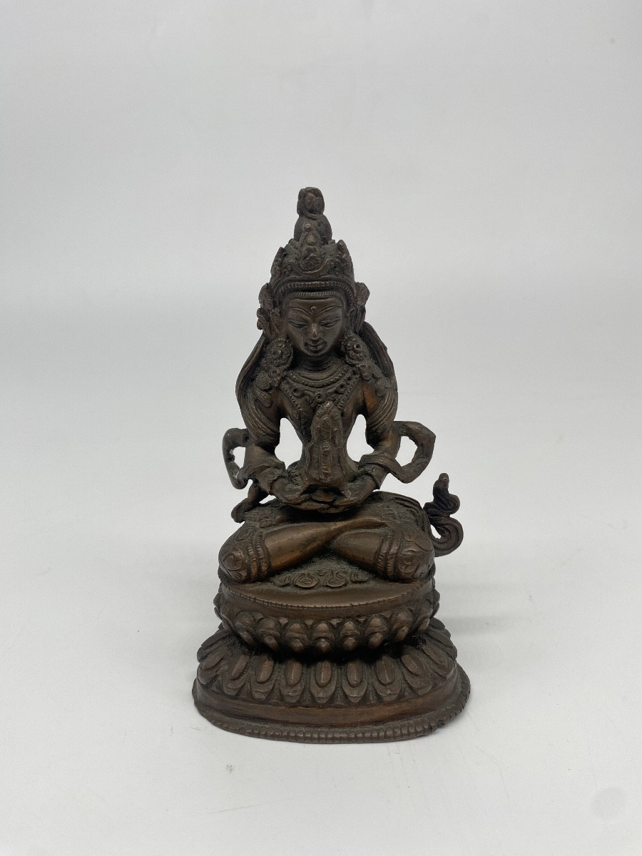 Art d’Asie: Bouddha Amitayus en bronze, Tibet