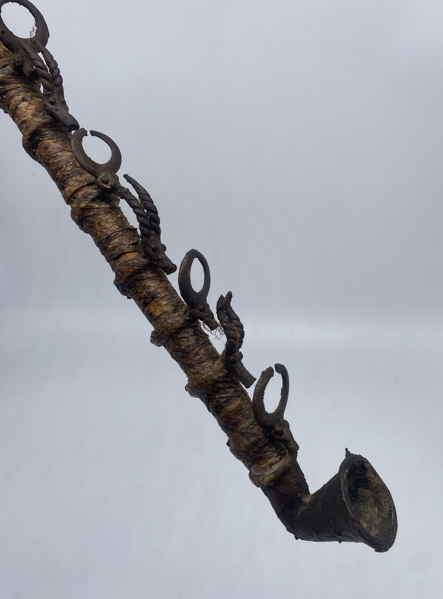 Afrique: Sénoufo Pipe à tabac cérémonielle-photo-3
