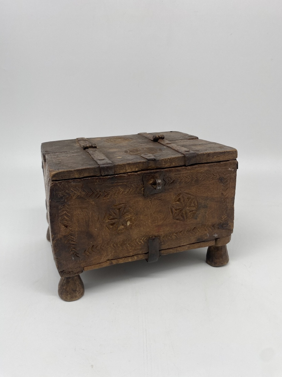 Wooden Wedding Chest, North India Rajasthan 19th Century
