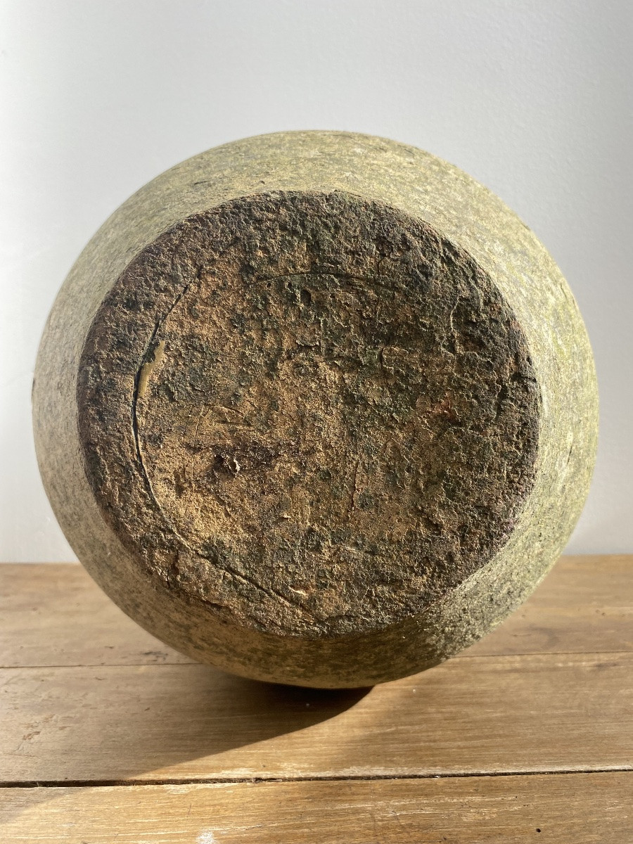 Pot à graisse, vernissée glaçure vert, Sud Ouest de la France-photo-5