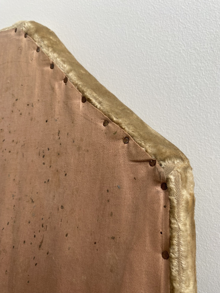 Cross In Fretted Wood, Velvet Frame, Late 19th Century-photo-3