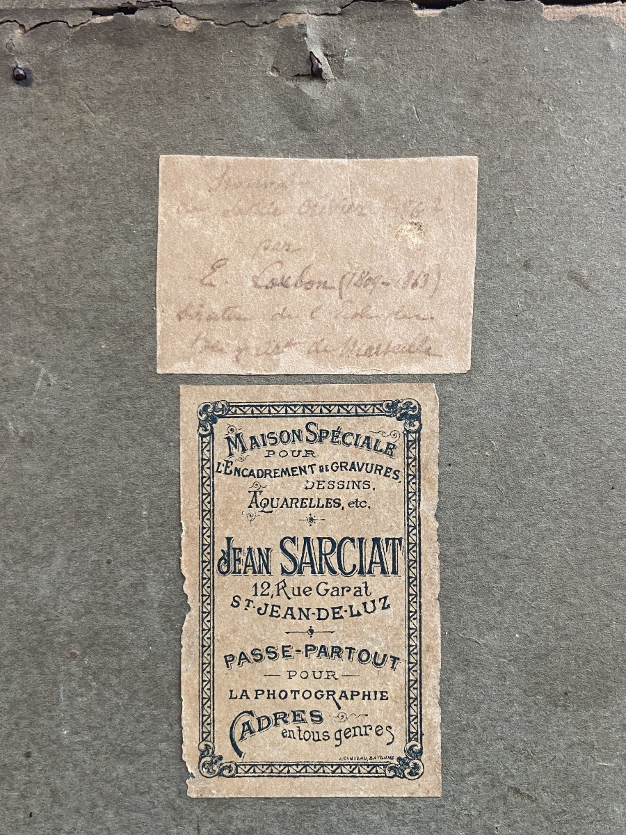 Dessin d’une jeune fille, Émile LOUBON (1809-1863), école de Marseille-photo-1