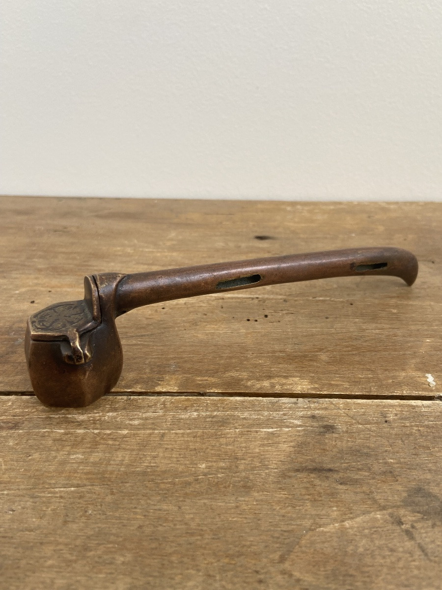 Yatate, encrier en bronze, Japon ère Edo-photo-2