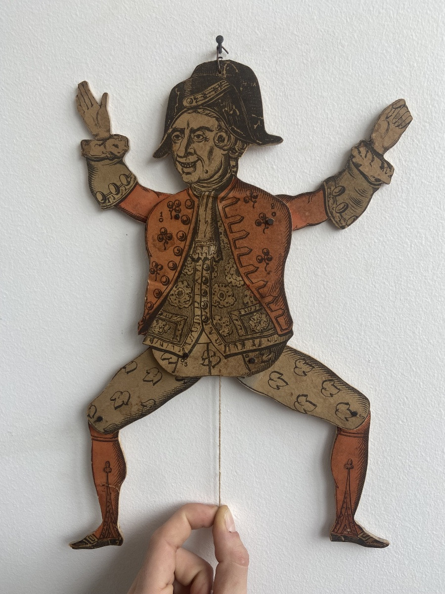 Wooden Puppet, Commedia Dell'arte Character, France, Late 19th Century-photo-4