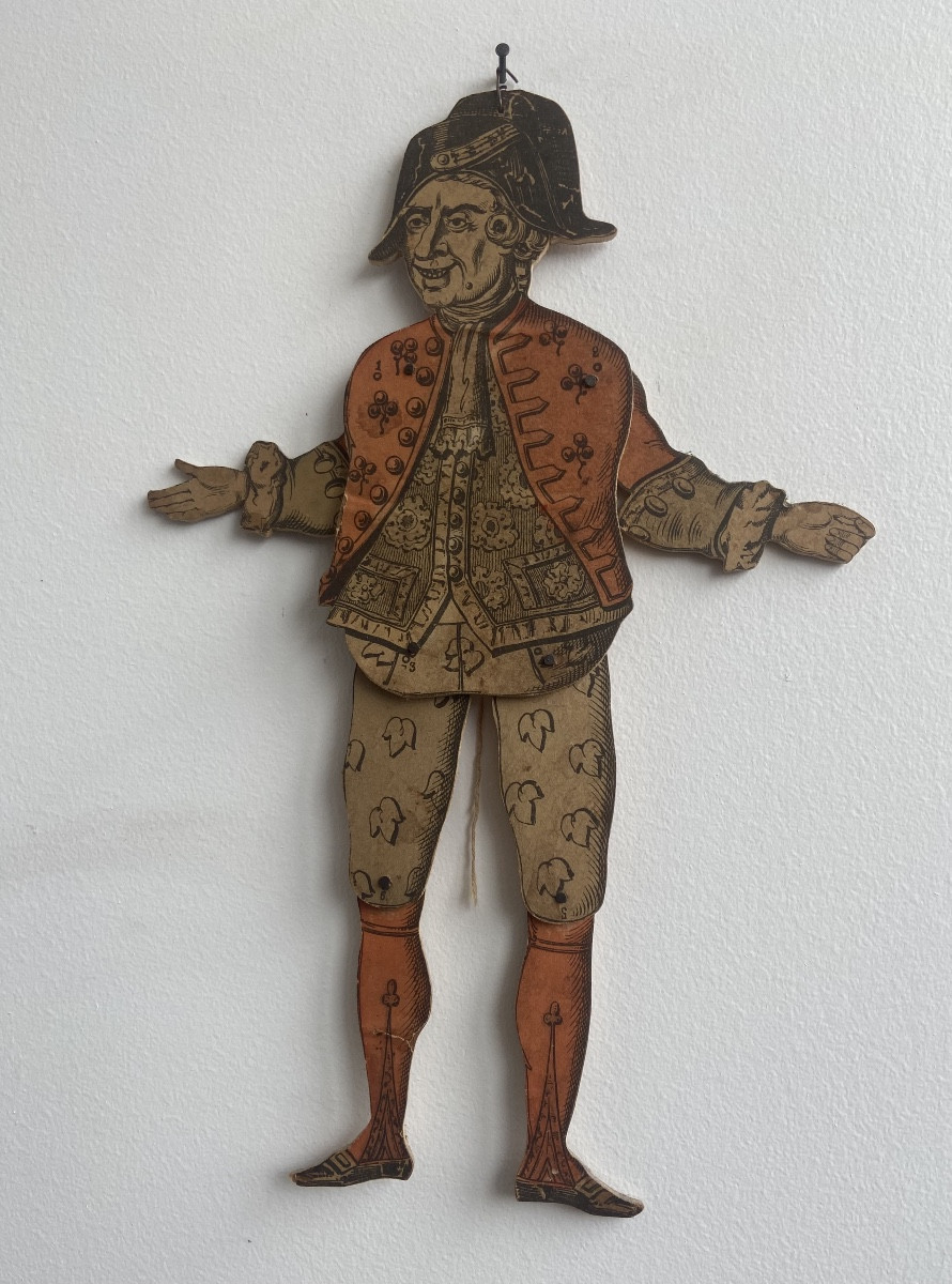 Wooden Puppet, Commedia Dell'arte Character, France, Late 19th Century