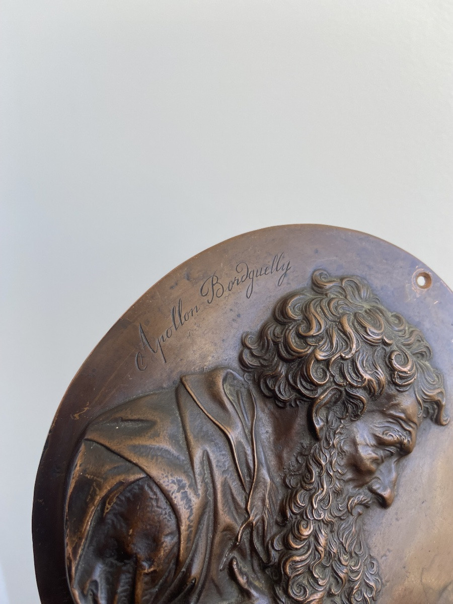 Médaillon en cuivre St Pierre, France 19ème-photo-3