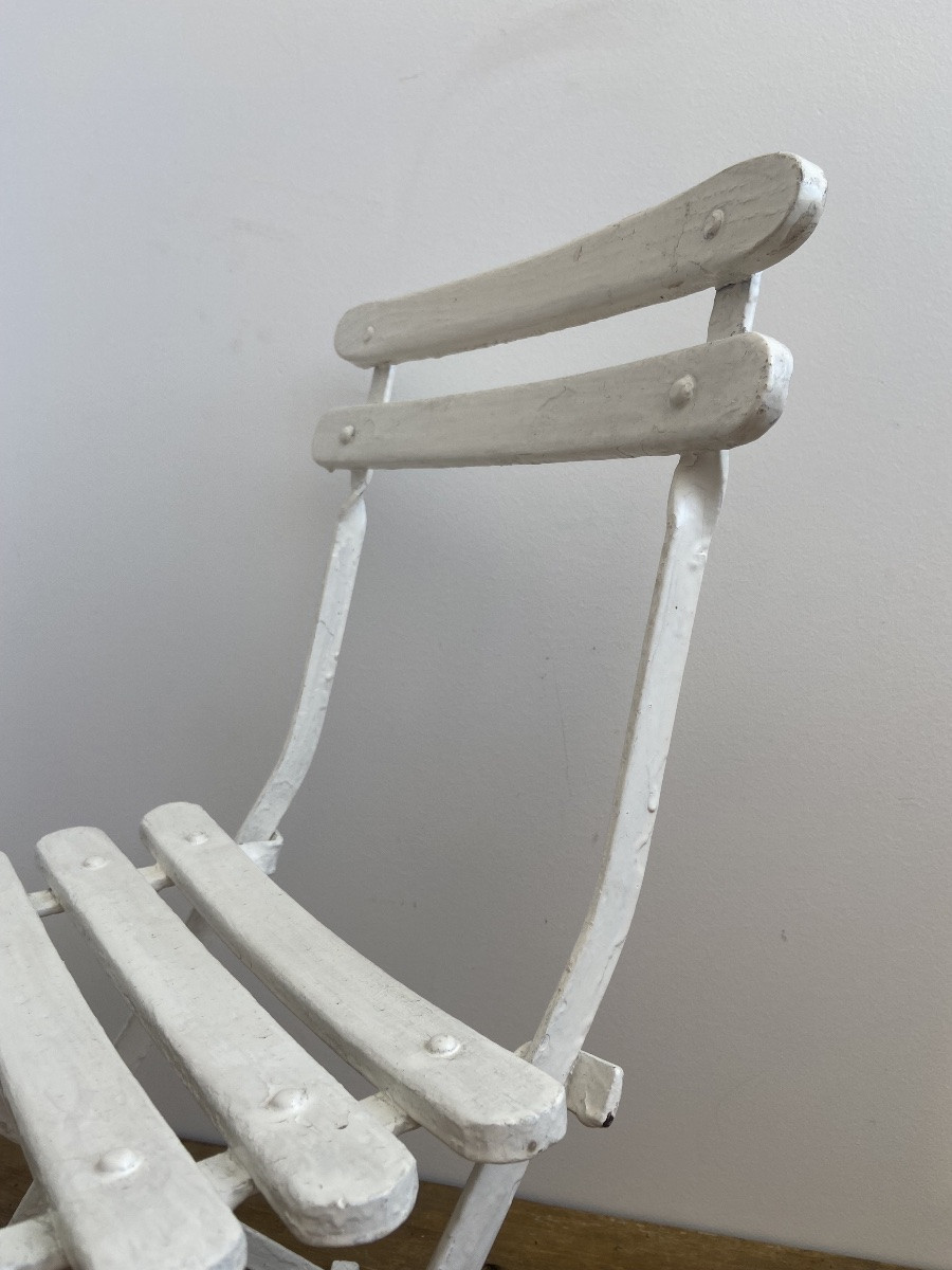 Paire de chaise de salon de jardin pour enfants, France 20ème-photo-3